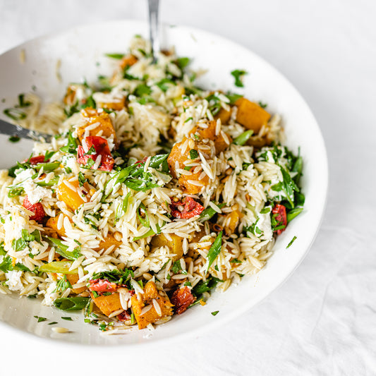 Roasted Pumpkin and Feta Risoni Salad